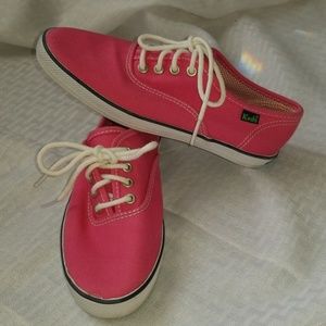 Girls pink Keds size 1